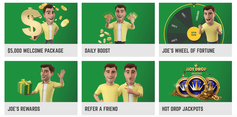 Joe Fortune Casino Bonuses